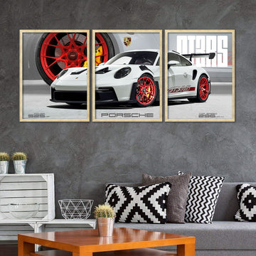 Big Porsche Cars Framed Posters