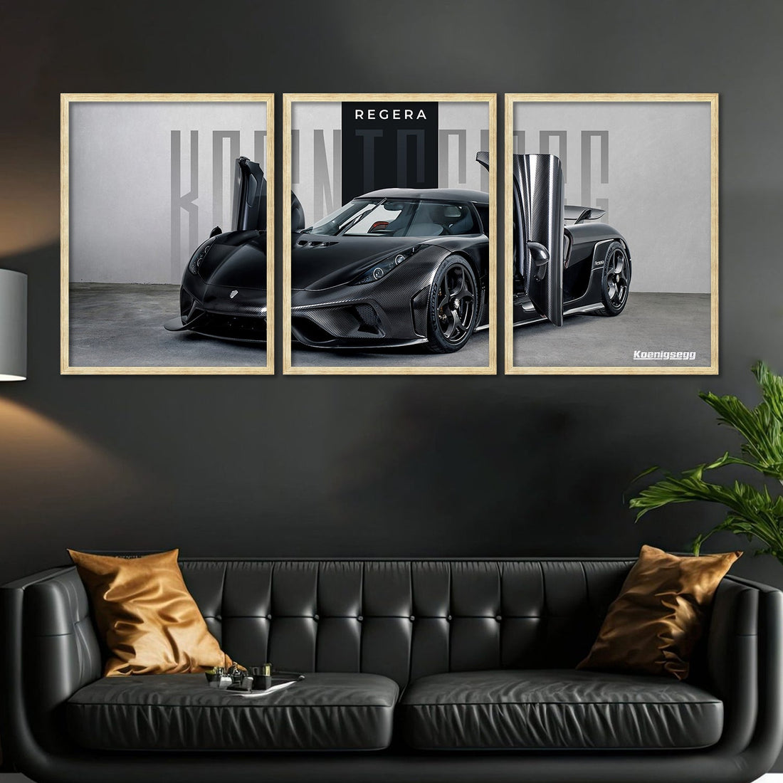 Big Koinegsegg Regera Car Framed Posters