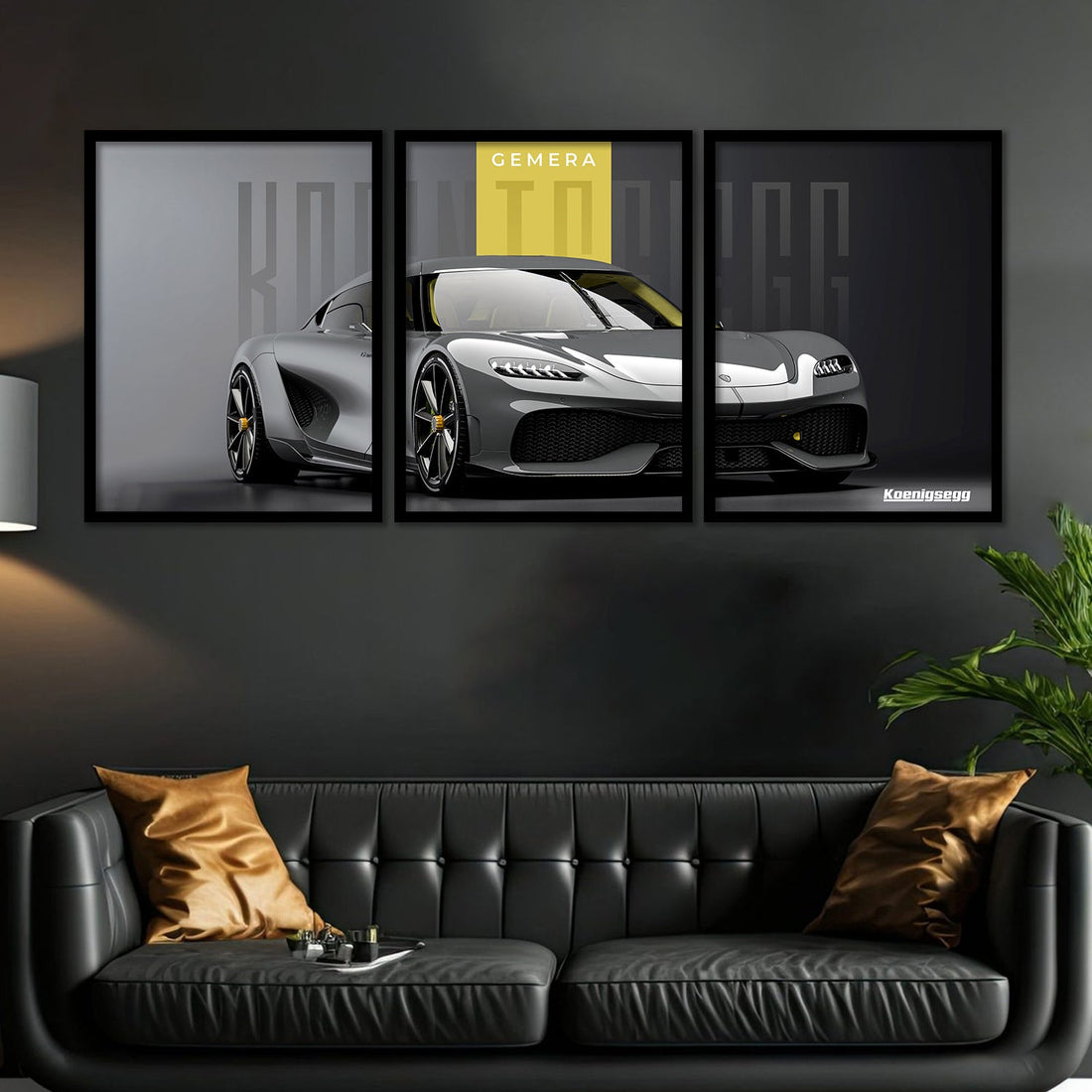 Big Koinegsegg Gemera Car Framed Posters