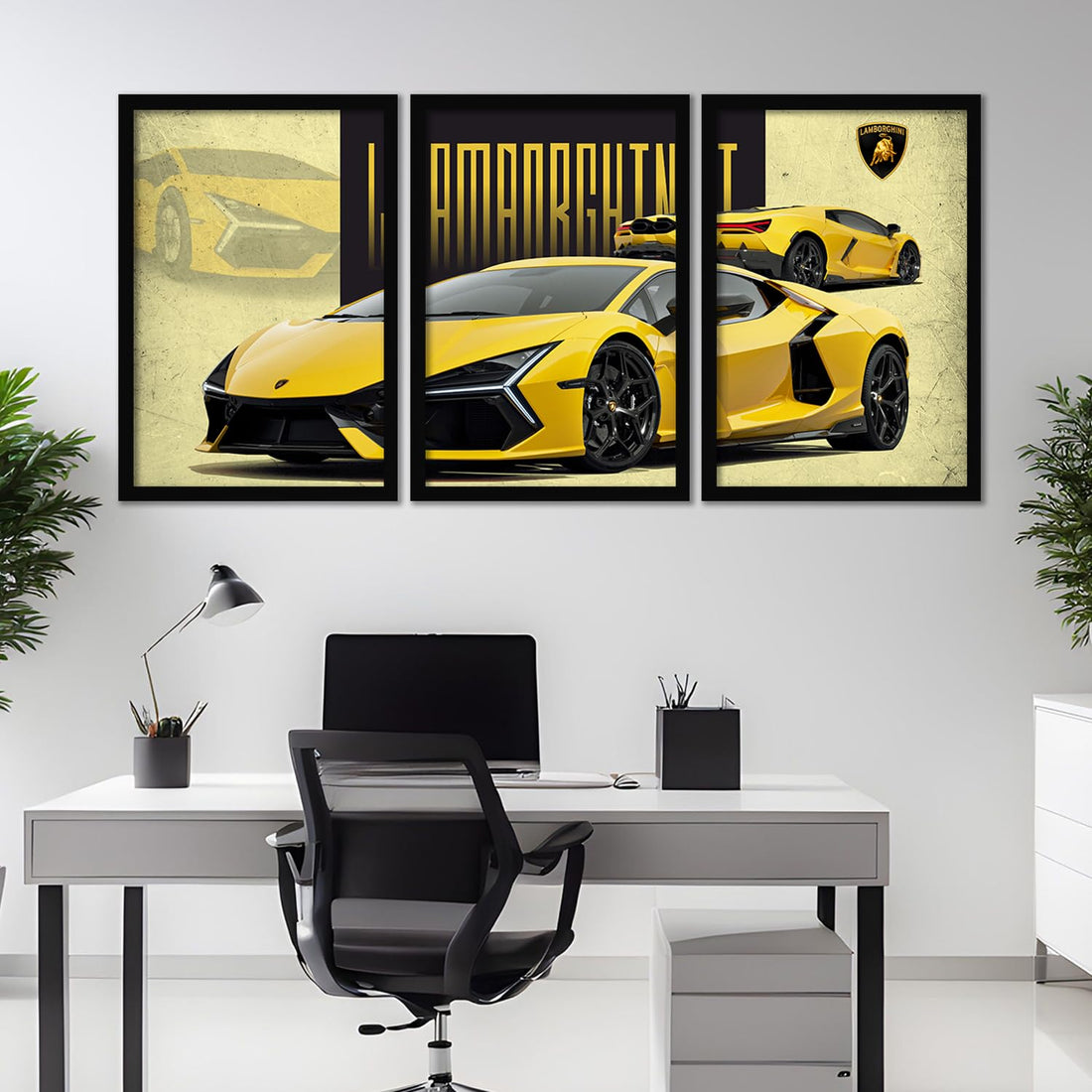 Big Lamborghini Cars Framed Posters