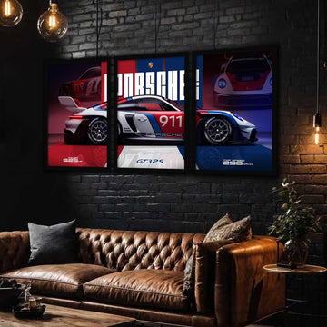 Big Porsche Cars Framed Posters