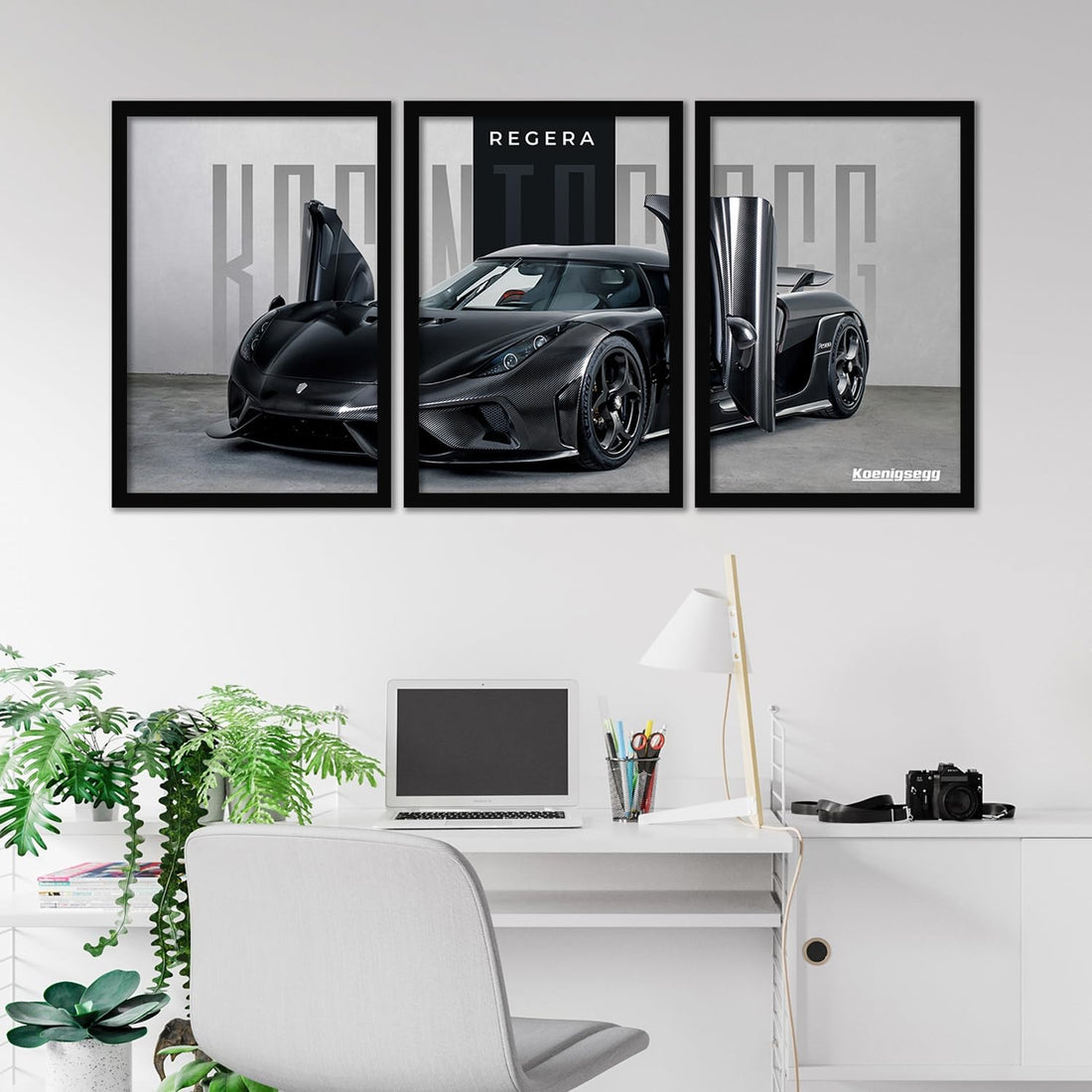 Big Koinegsegg Regera Car Framed Posters