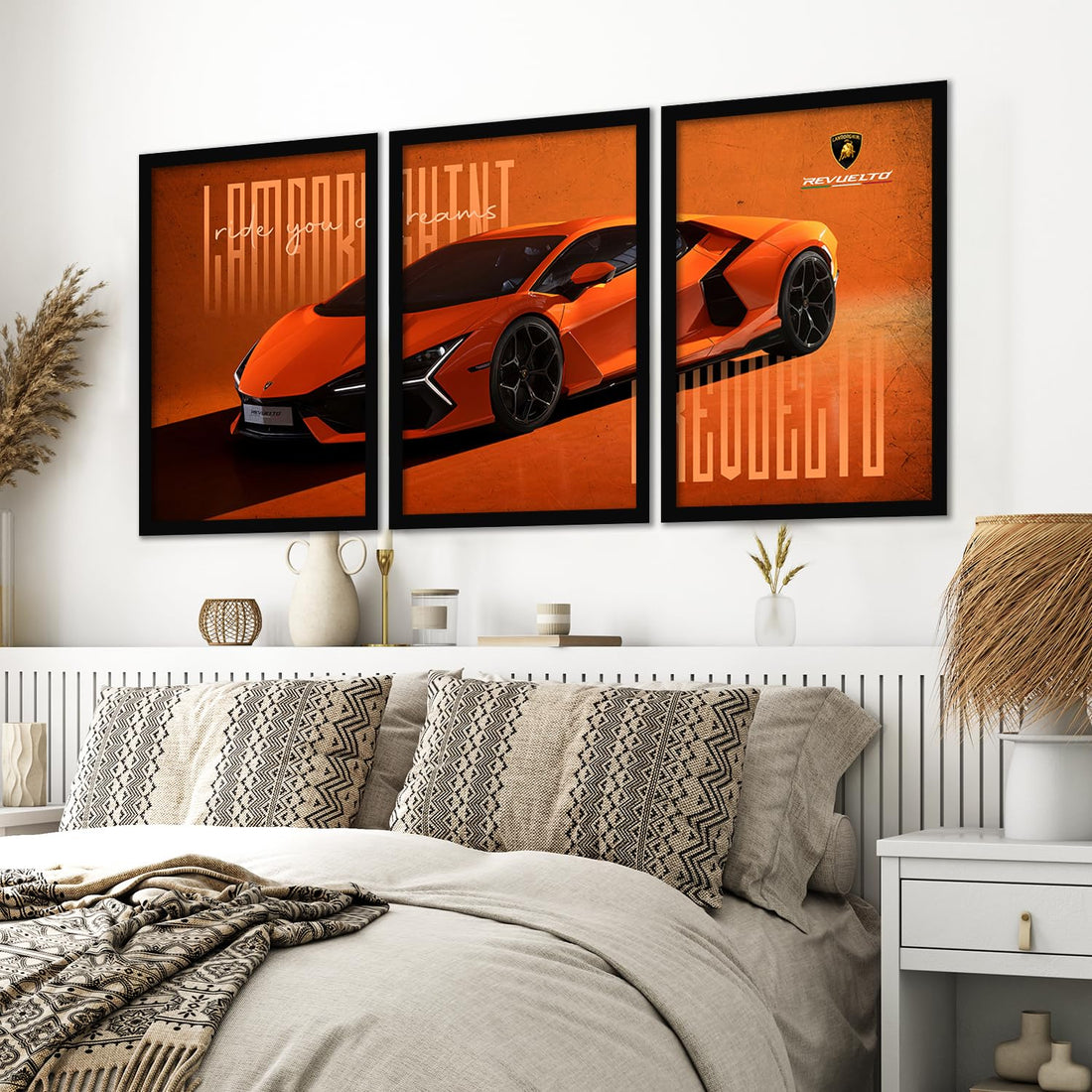 Big Lamborghini Cars Framed Posters