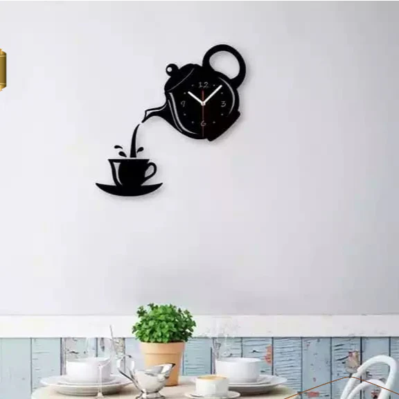 Kettle Tea Wall Clock for kitchen and Home