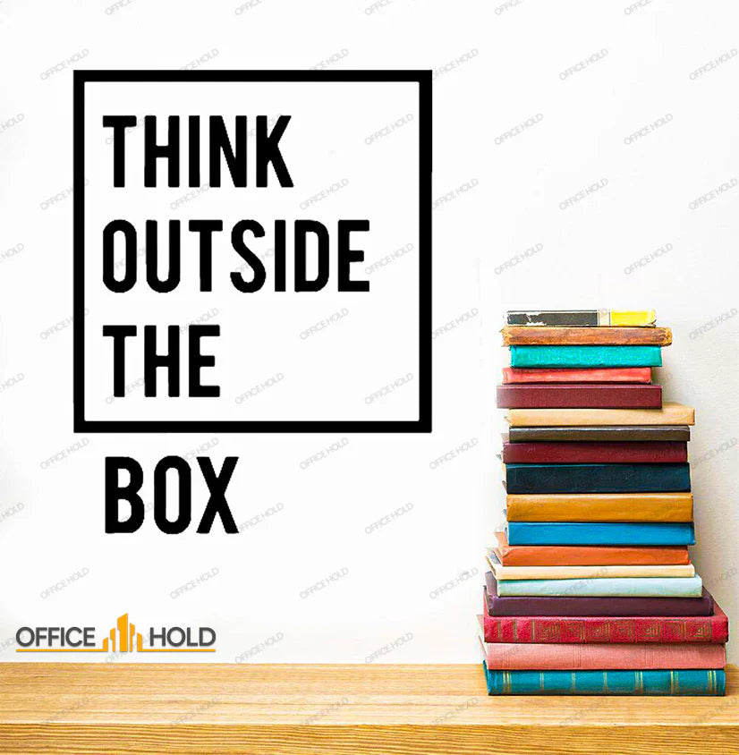 Think Out Side The Box Motivational Office Wall (totb01)