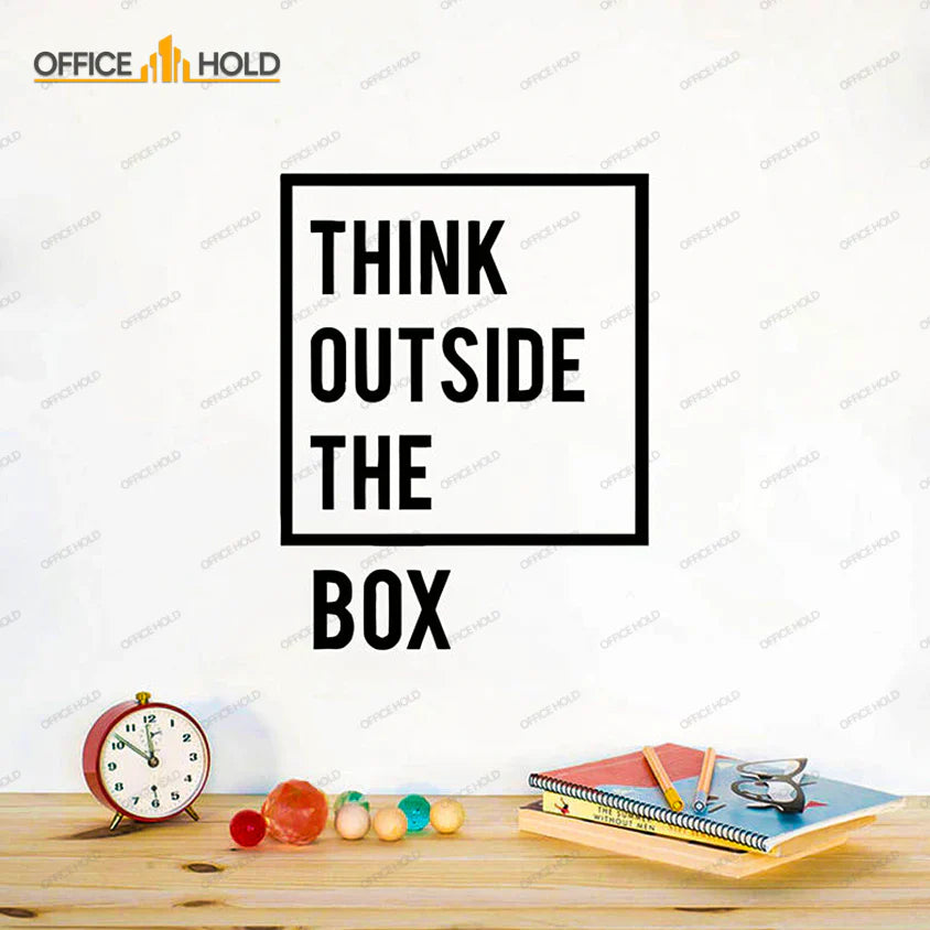 Think Out Side The Box Motivational Office Wall (totb01)