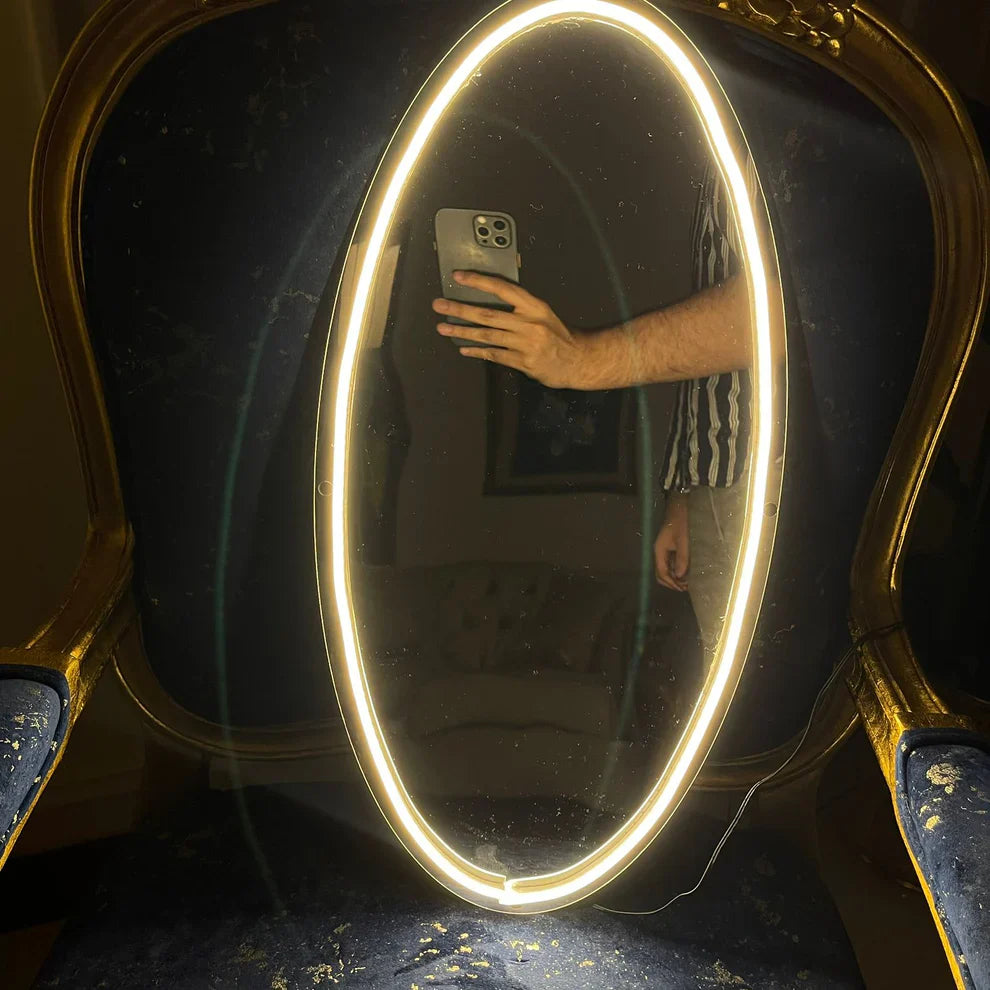 Neon Selfie Acrylic mirror for Room Walls