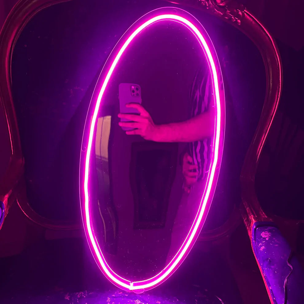 Neon Selfie Acrylic mirror for Room Walls