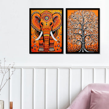 Elephant Wall Painting
