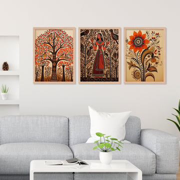 Sunflower Design Wall Painting