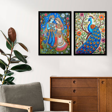 Radha Krishna Ji Madhubani