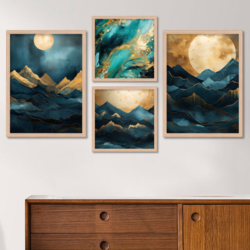 Moonlit Mountain View