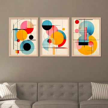 New Rainbow Colour Shapes Art