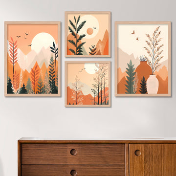 Sunset Over Peaks