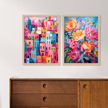 Pink City (Set Of 2)