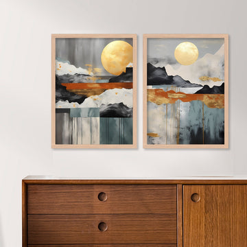 Moon On Mountain View