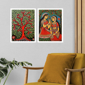 Floral Fantasy Wall Painting