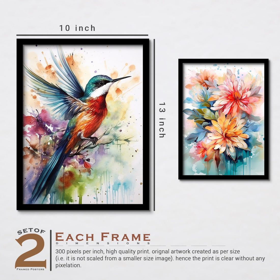 Holi Colour Bird Art