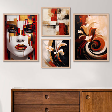 Face Design Wall Painting