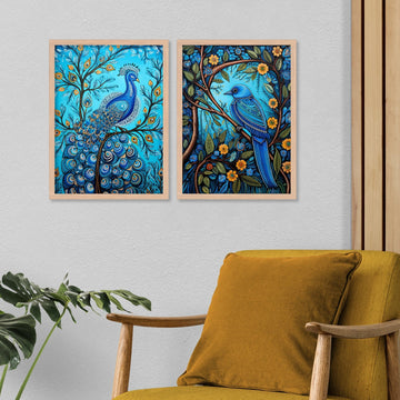 Peacock And Bird